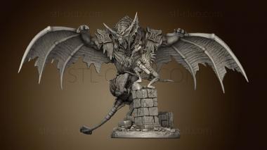 3D model Dire Bat Riders (STL)