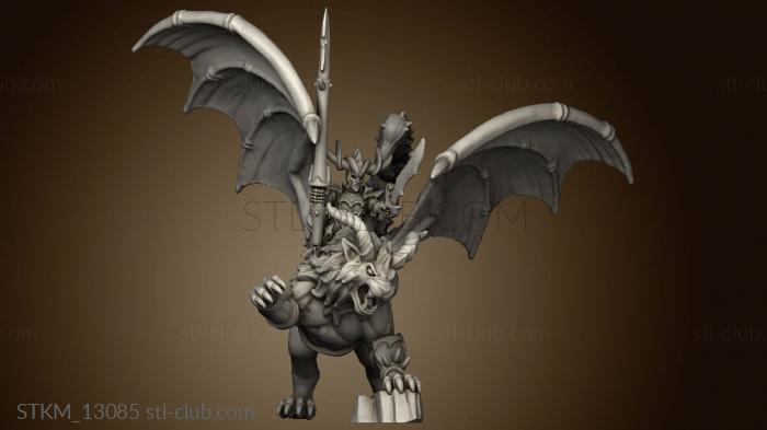 3D model dire elf manticore lord (STL)