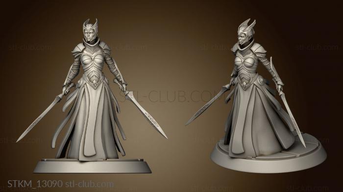 3D model Female Knight (STL)