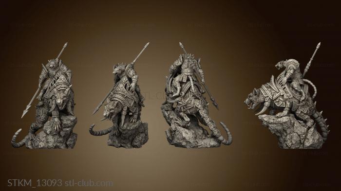 3D model Dire Rat Riders (STL)