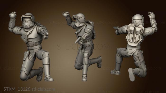 3D model Downed Damage Trooper (STL)