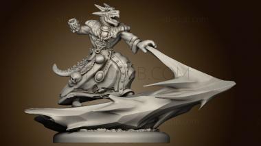 3D model Dragonborn Casters Ice Fire Male Shaman Mm (STL)