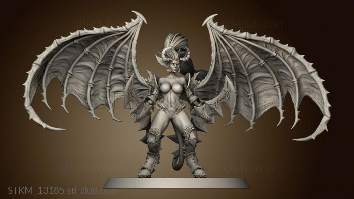 Drow Demonic Valkyrie Includes Pinup var