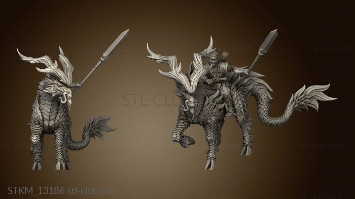 3D model Dragon Empire Kirin Riders (STL)