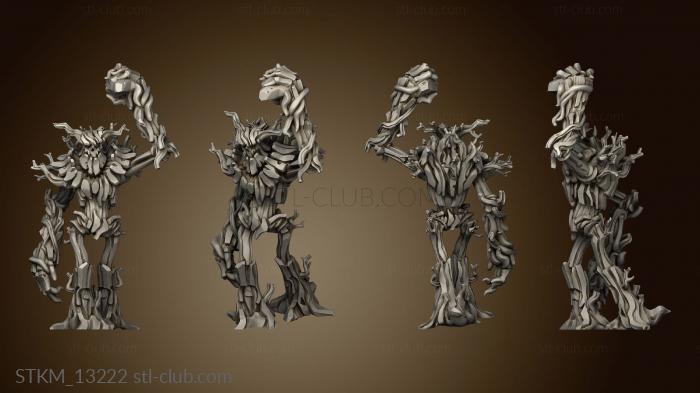 3D model Drunken Dark Forest DF Tree ent rock (STL)