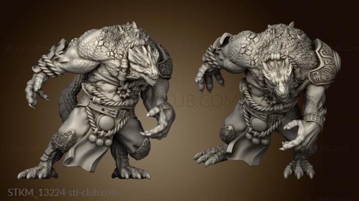 3D model Dragonborns Big Lizard Greater DB tverse (STL)