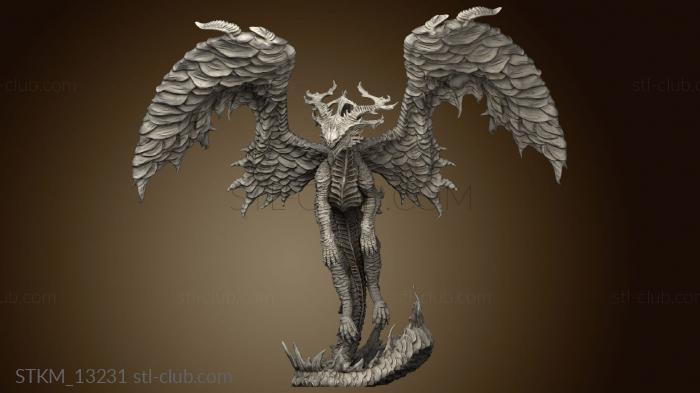 3D model Dragons The Red Moon Dehrilya (STL)