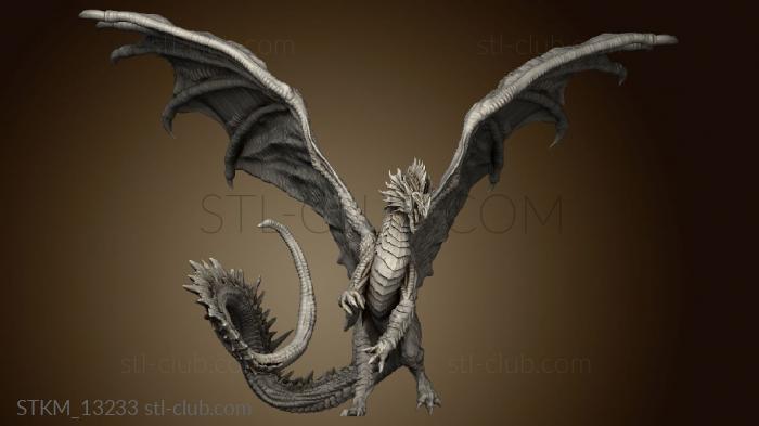 3D model Dragons The Red Moon raxxa (STL)