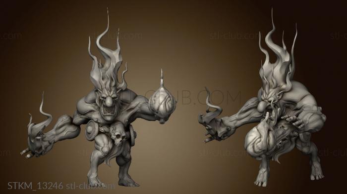 3D model Fire troll (STL)