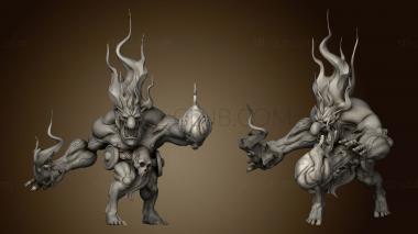 3D model Fire troll (STL)