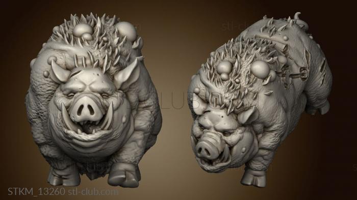 3D model Drunken The Dark Secrets Graywood village Pig GW (STL)