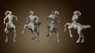 3D model Fey Woods Centauroid Satyr Attacking (STL)