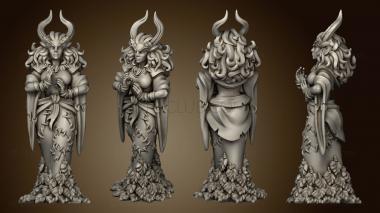 3D model Dw Dark Forest Drunken Druid woman DF (STL)