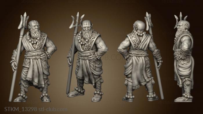 3D model eac ebff mohlevtir water genasi monk (STL)