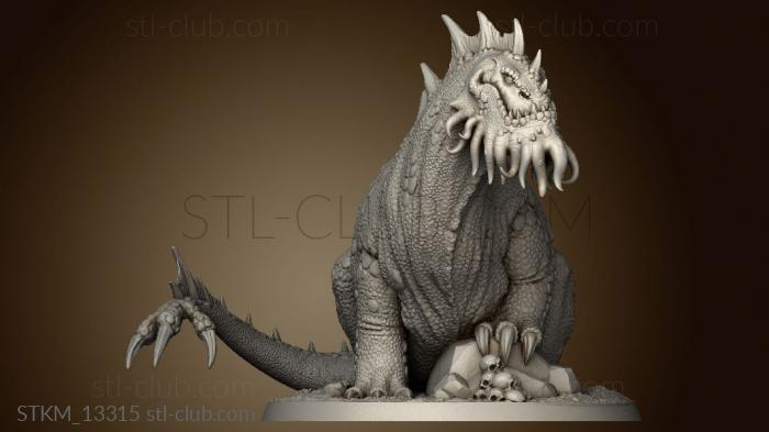 3D model Elder God Bokrug Bokurog (STL)