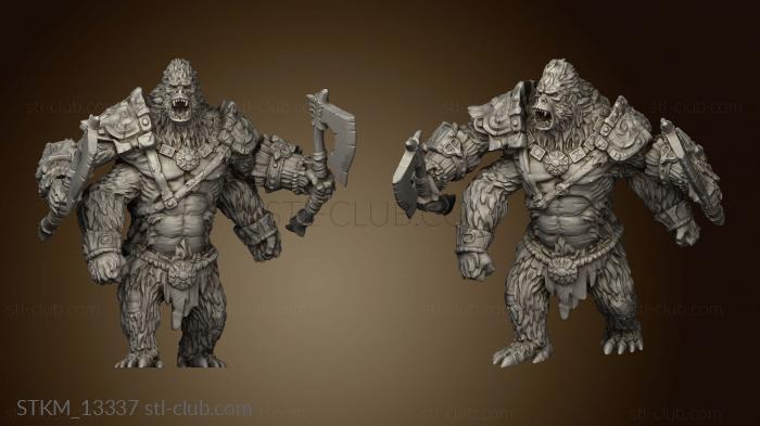 3D model Fey Woods Girallon Tribe Silverback (STL)