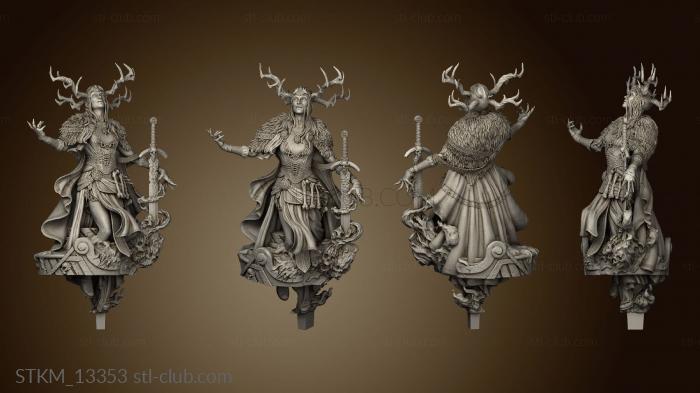 3D model Monsters Hel Statue One (STL)