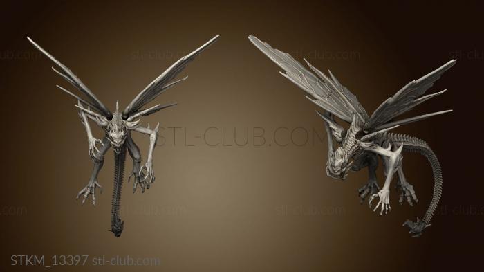 3D model Recess Bones Bone Devil Flying (STL)