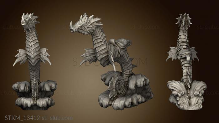 3D model End Depth seahorse mount (STL)