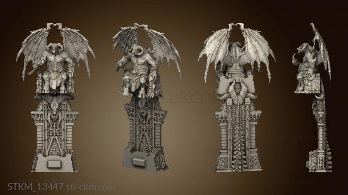 3D model Recess Bones Demon Lord Throne Huge (STL)