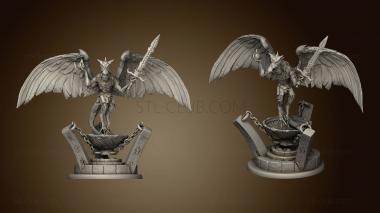 3D model Recess Bones Vulture Demon Ritual Altar (STL)