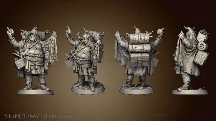 3D model Fantasy Legendarium Dragons Liars Shady Merchant (STL)