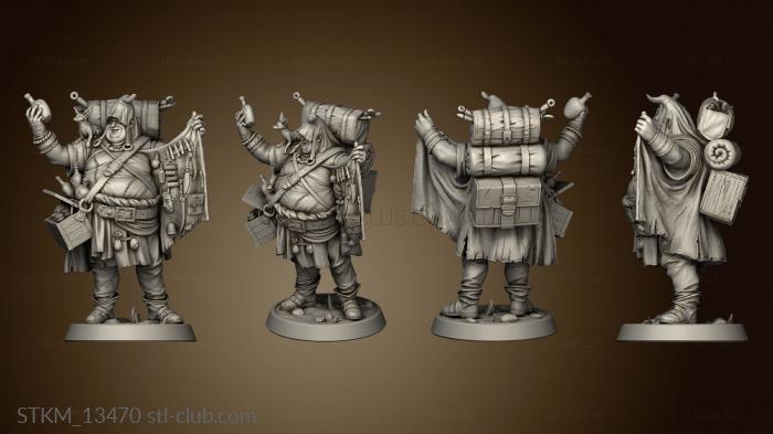 3D model Fantasy Legendarium Dragons Liars Shady Merchant (STL)