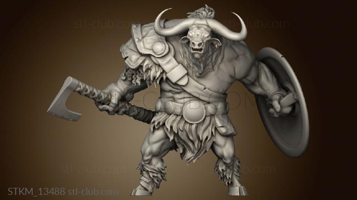 3D model Monster Rampage Longhorn Minotaur (STL)