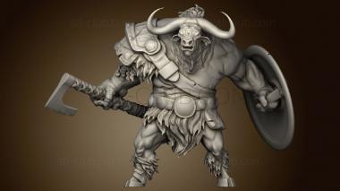 3D model Monster Rampage Longhorn Minotaur (STL)