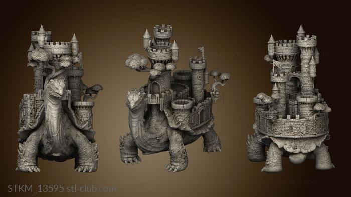 3D model Fantasy Crusade Darkness Tortoise figures crusade Gul Trot Fortress Back Little (STL)