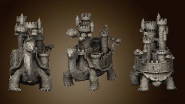 3D model Fantasy Crusade Darkness Tortoise figures crusade Gul Trot Fortress Back Little (STL)