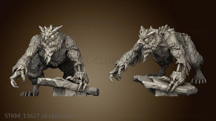 3D model Demise Undead and Zombie Owlbear Following (STL)