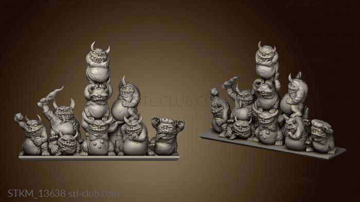 3D model Fat Imps Nurglings (STL)