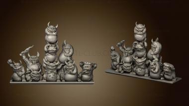 3D model Fat Imps Nurglings (STL)