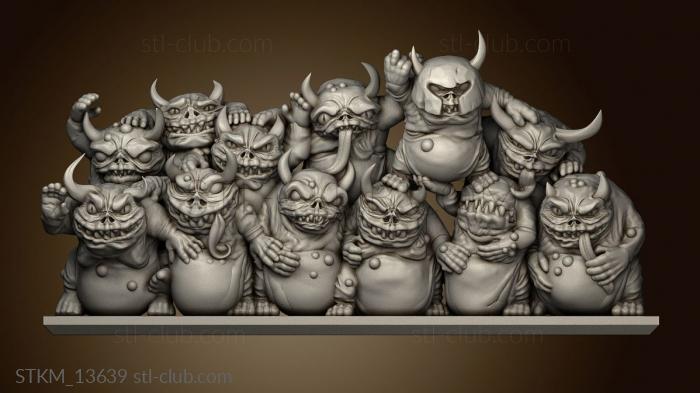 3D model Fat Imps Nurglings (STL)