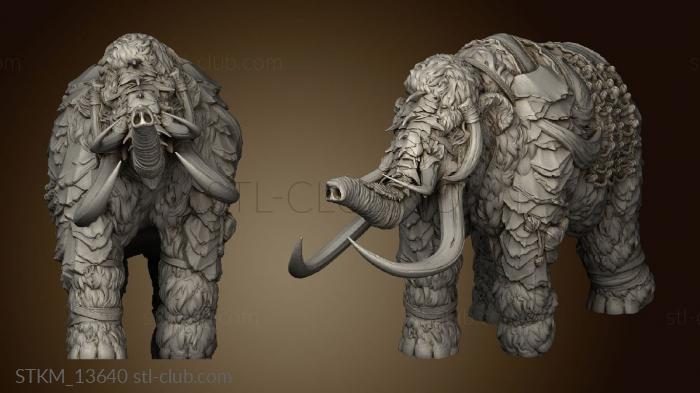 3D model Mammoth Rider (STL)