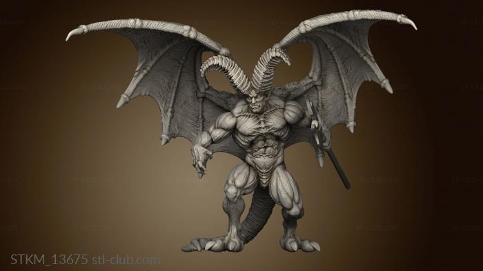 3D model horned devil male (STL)