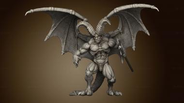 3D model horned devil male (STL)