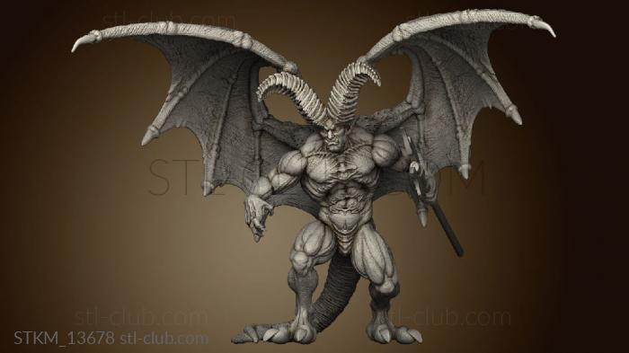 3D model horned devil male One (STL)