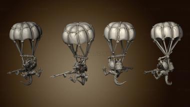 3D model Dragon War Kobold Paratroopers Para (STL)