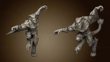 3D model Gargoyles Gargoyle Running (STL)