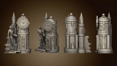 3D model Genesis Steampunk Catwoman Clock Tower (STL)