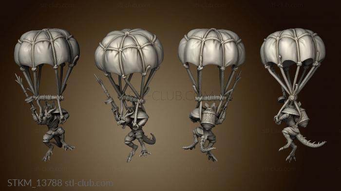 3D model Dragon War Kobold Paratroopers Para (STL)