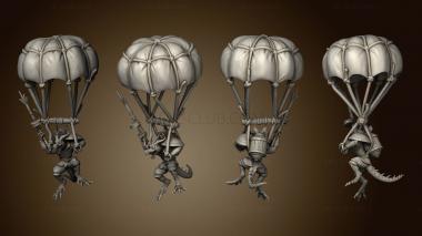 3D model Dragon War Kobold Paratroopers Para (STL)