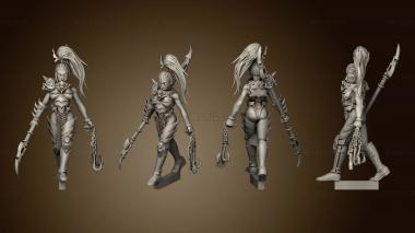 3D model heroes batch dark elf princess (STL)