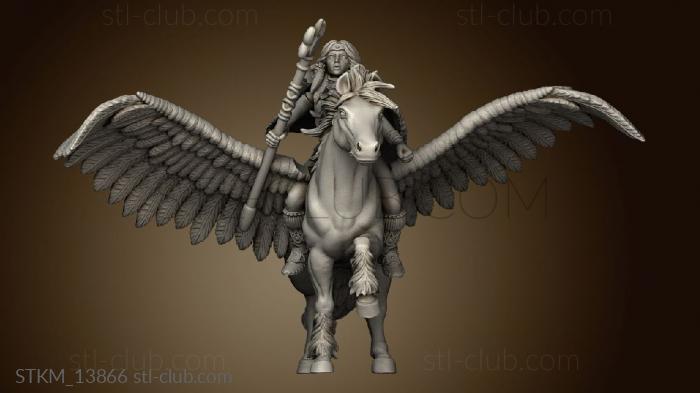 3D мадэль Золотая Луна Пегасо pegaso (STL)