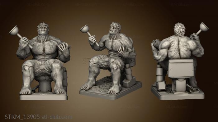 3D model Hulk au chiotte IG SPFORG (STL)