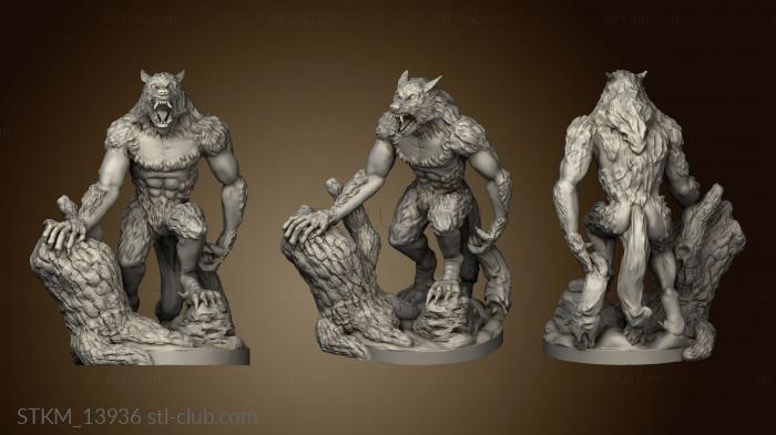 3D model Humble Dungeons and Cities BSG The Werewolf (STL)