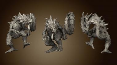 3D model Cruel Marshes Chameleon Raptor Walking (STL)