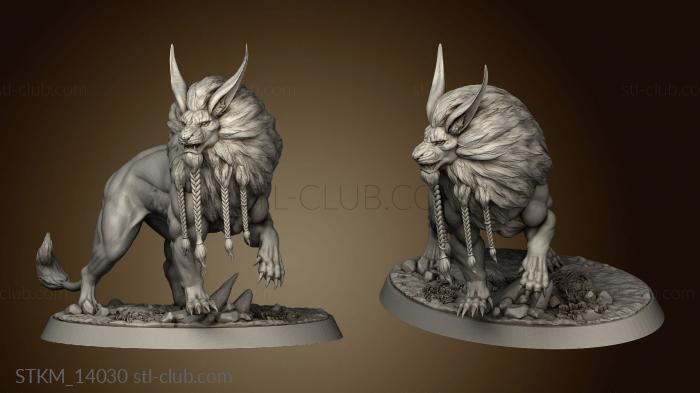 3D model Elves the Eternal Summits II Troops Overlord Crag Lions (STL)